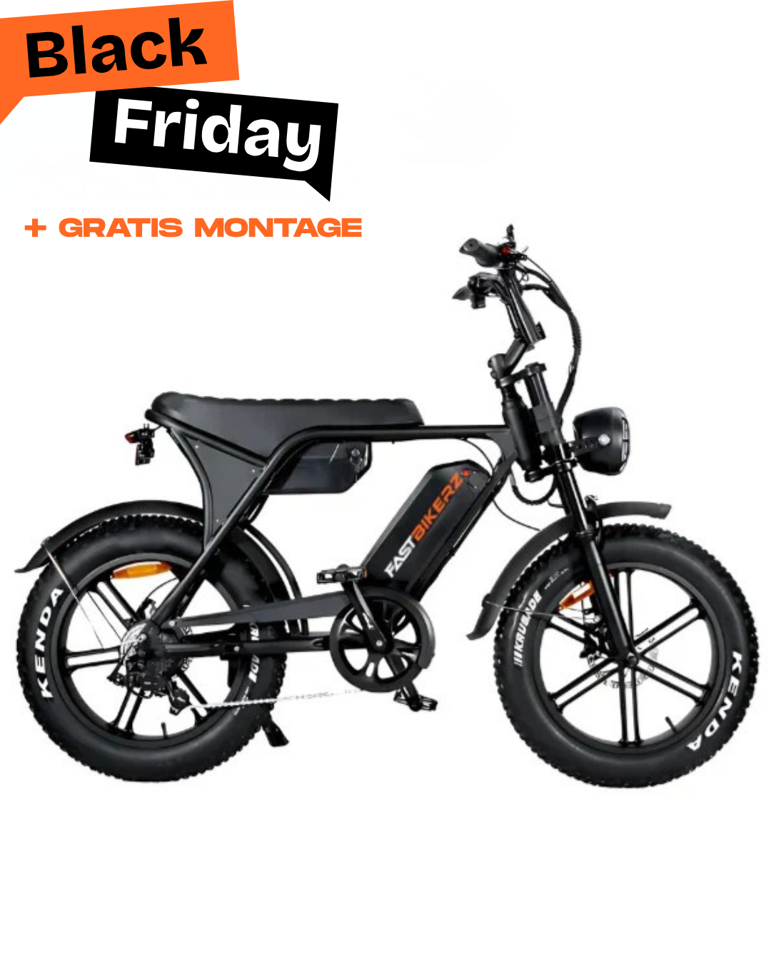 Fatbike - Ouxi V8 Max 6.0 (C80) dubbele accu - Zwart