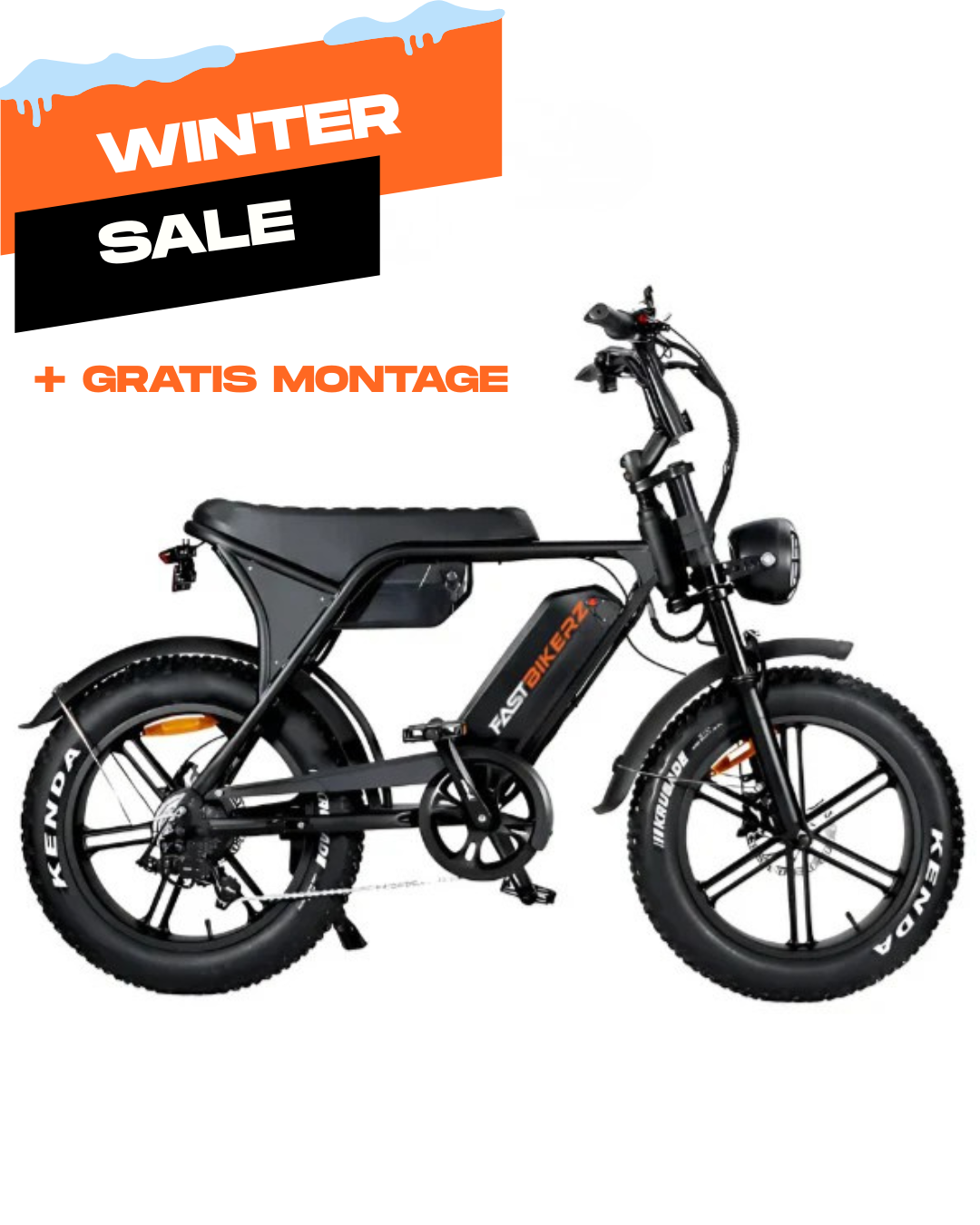 Fatbike - Ouxi V8 Max 6.0 (C80) dubbele accu - Zwart