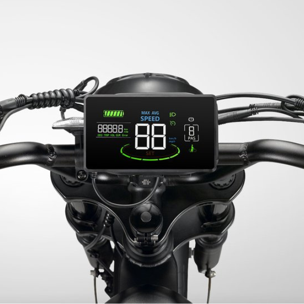 Fatbike COMBIDEAL - FastBikerz V20PRO 9.0 Zwart + Achterzitje + Voetsteuntjes + Alarm + Slot + Telefoonhouder