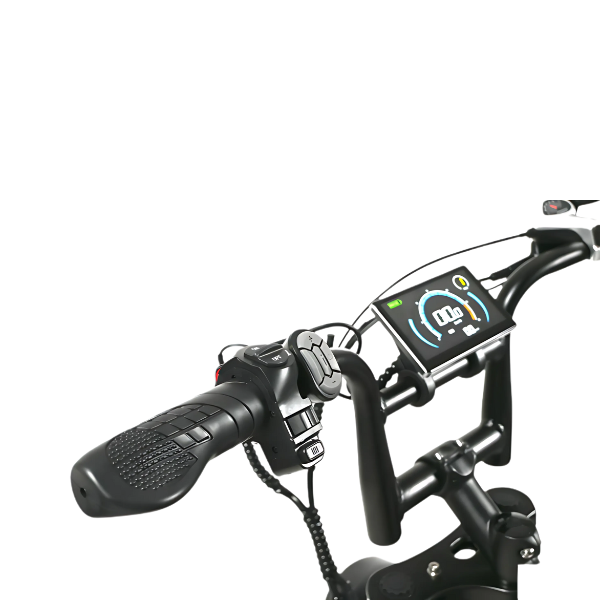 Fatbike COMBIDEAL - Ouxi V8 6.0 (C80) Zwart + achterzitje + voetsteuntjes + Alarm + Slot + Telefoonhouder