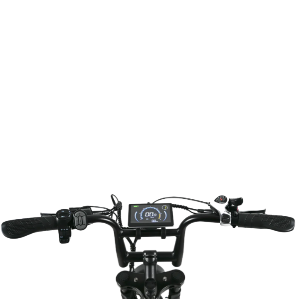 Fatbike COMBIDEAL - Ouxi V8 6.0 (C80) Zwart + achterzitje + voetsteuntjes + Alarm + Slot + Telefoonhouder