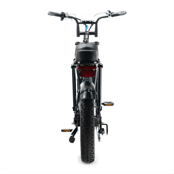 Fatbike COMBIDEAL - Ouxi H9 Zwart + achterzitje + voetsteuntjes + Alarm + Slot + Telefoonhouder