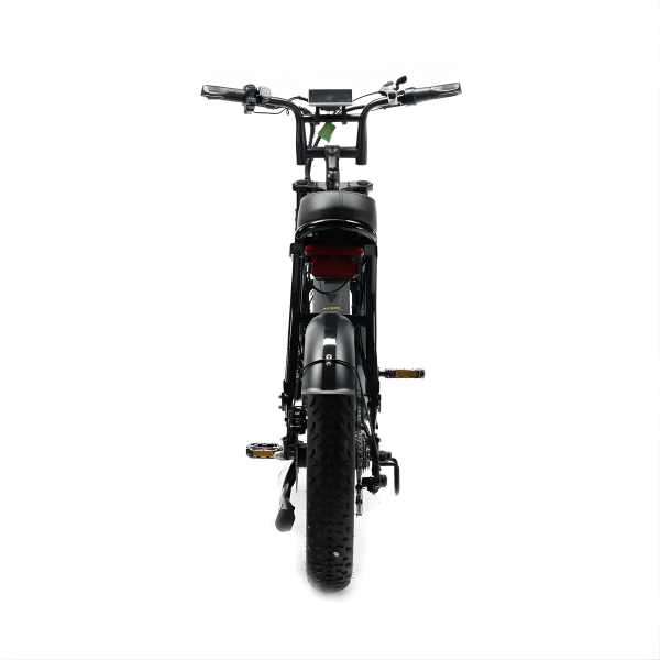 Fatbike COMBIDEAL - Ouxi V8 6.0 (C80) Zwart + achterzitje + voetsteuntjes + Alarm + Slot + Telefoonhouder