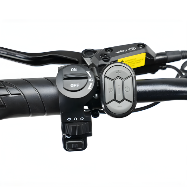 Fatbike COMBIDEAL - Ouxi V8 6.0 (C80) Zwart + achterzitje + voetsteuntjes + Alarm + Slot + Telefoonhouder