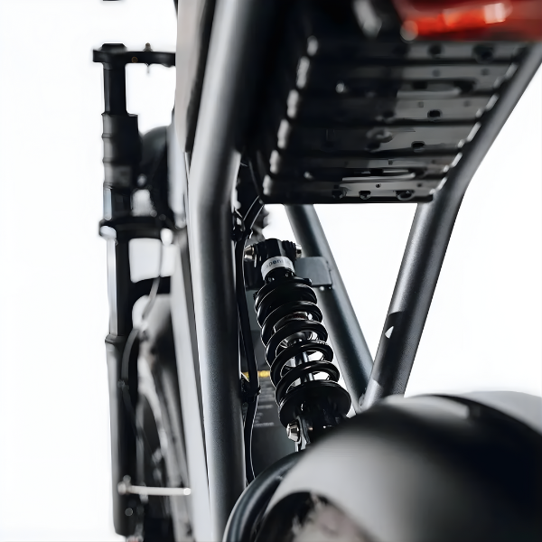 Fatbike COMBIDEAL - Ouxi H9 Zwart + achterzitje + voetsteuntjes + Alarm + Slot + Telefoonhouder