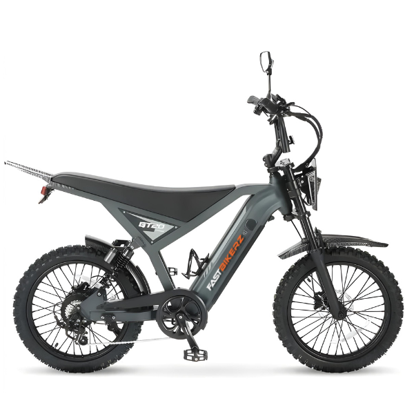 Fatbike GT-20 Pro Dark Grey | Elektrische Fatbike met Hydraulische Remmen