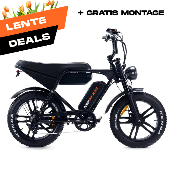 Fatbike Ouxi V8 Pro Max Zwart | Elektrische Fatbike met Hydraulische Remmen
