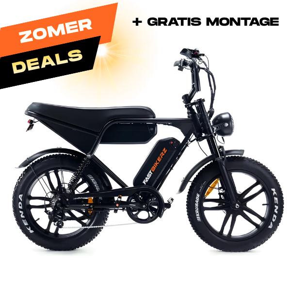 Fatbike Ouxi V8 Pro Max Zwart | Elektrische Fatbike met Hydraulische Remmen