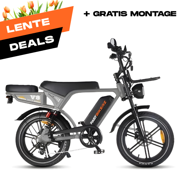 Fatbike Ouxi V8 Ultra Grijs | Elektrische Fatbike met Hydraulische Remmen
