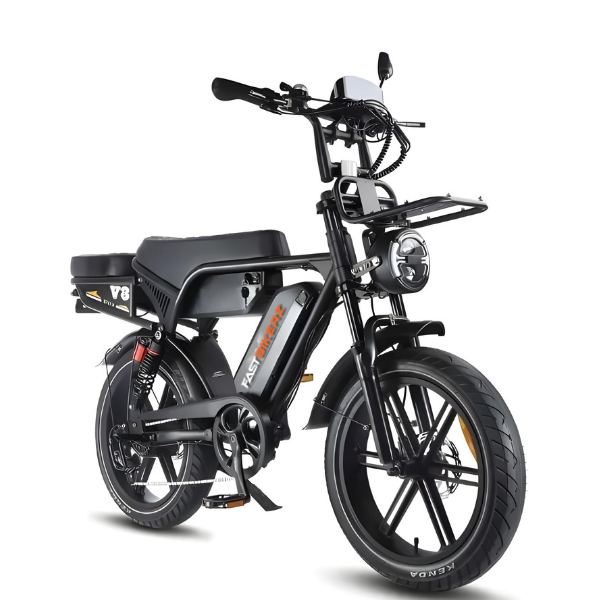 Fatbike Ouxi V8 Ultra Max Dubbele Accu Zwart | Elektrische Fatbike met Hydraulische Remmen