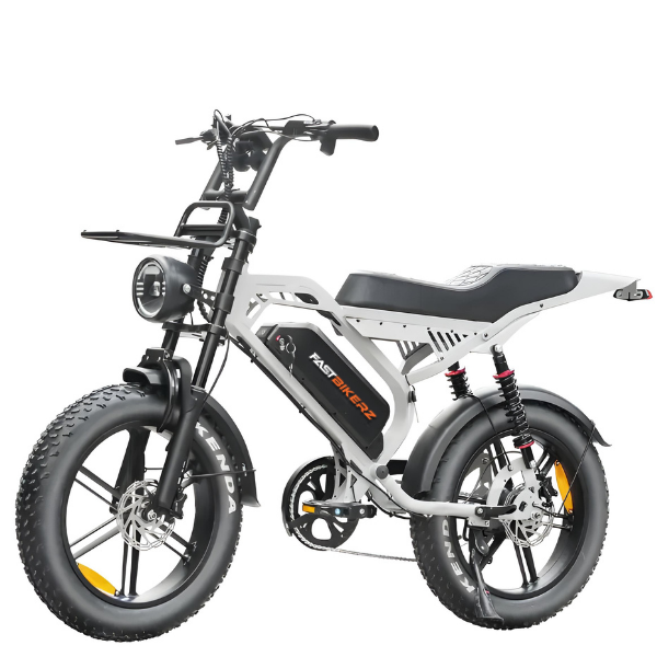 Fatbike COMBIDEAL - FastBikerz S20 PRO Nardo Grey + Achterzitje + Voetsteuntjes + Voorslot + Slot + Telefoonhouder