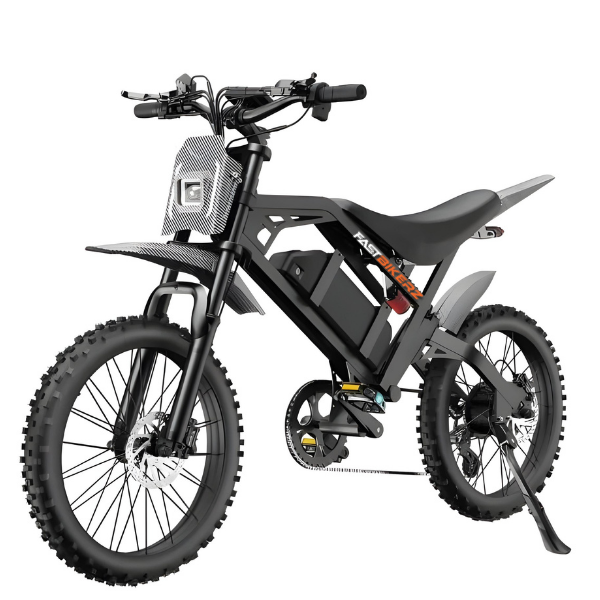 Skinnybike V20 Cross Zwart | Elektrische Skinnybike met Hydraulische Remmen