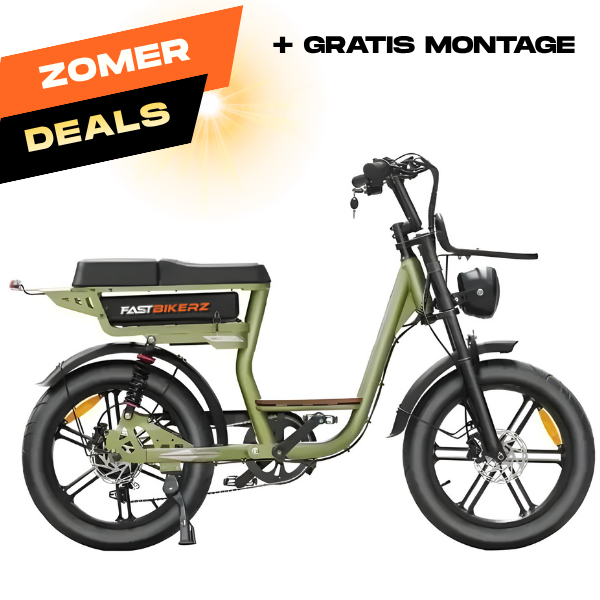 Fatbike V20 Comfort Groen | Elektrische Fatbike met Hydraulische Remmen