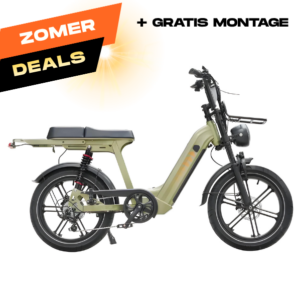 Fatbike V20 Comfort Pro Groen | Elektrische Fatbike met Hydraulische Remmen