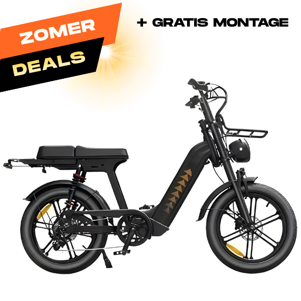 Fatbike V20 Comfort Pro Zwart | Elektrische Fatbike met Hydraulische Remmen