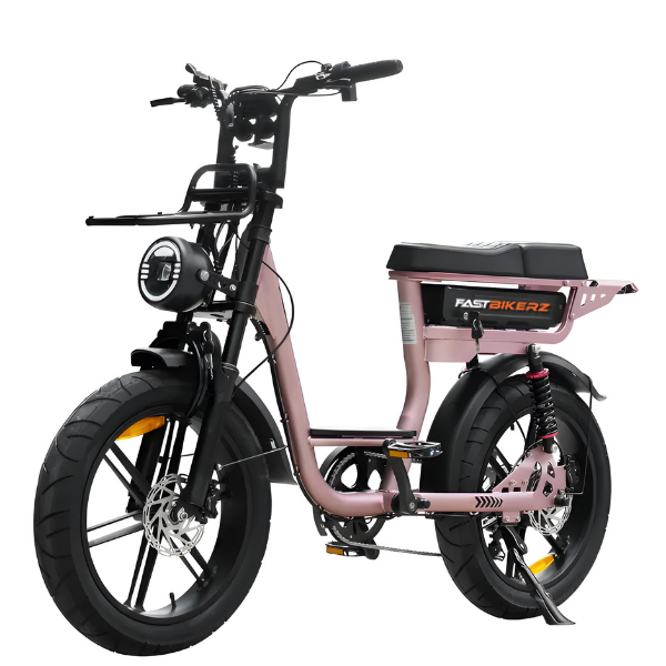 Fatbike V20 Comfort Rose Goud | Elektrische Fatbike met Hydraulische Remmen