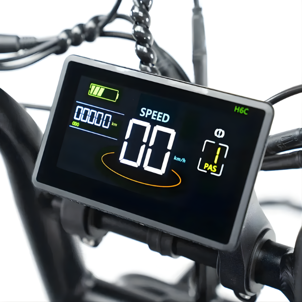 Fatbike COMBIDEAL - FastBikerz V20PRO 9.0 Zwart + Achterzitje + Voetsteuntjes + Voorslot + Slot + Telefoonhouder