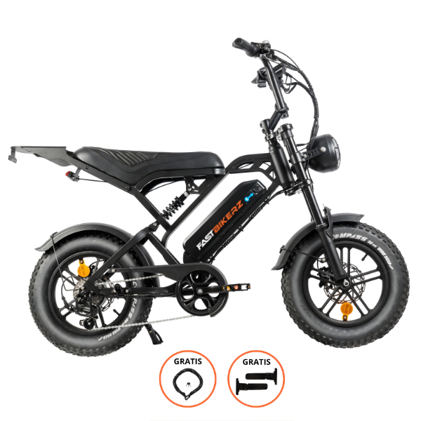 V20 Mini Fatbike - Zwart - Hydraulische Remmen