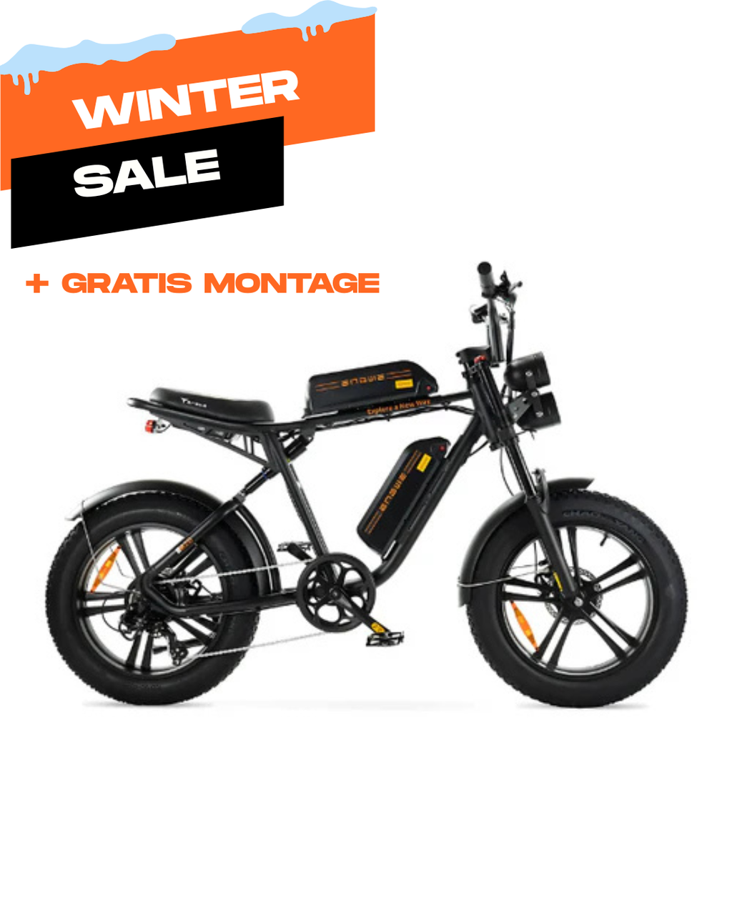 ENGWE M20 - Fatbike - Dubbele Accu - Zwart
