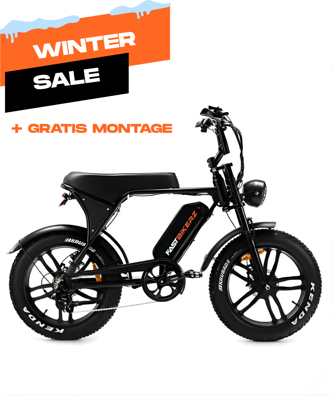 Fatbike BEST SELLER - Ouxi V8 6.0 (C80) Zwart