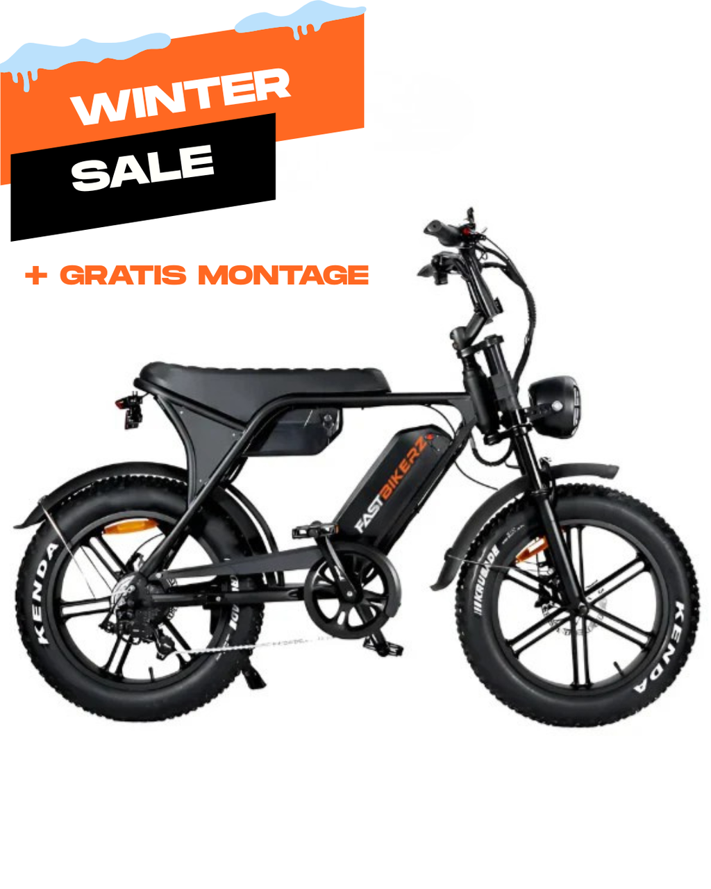 Fatbike - Ouxi V8 Max 6.0 (C80) dubbele accu - Zwart