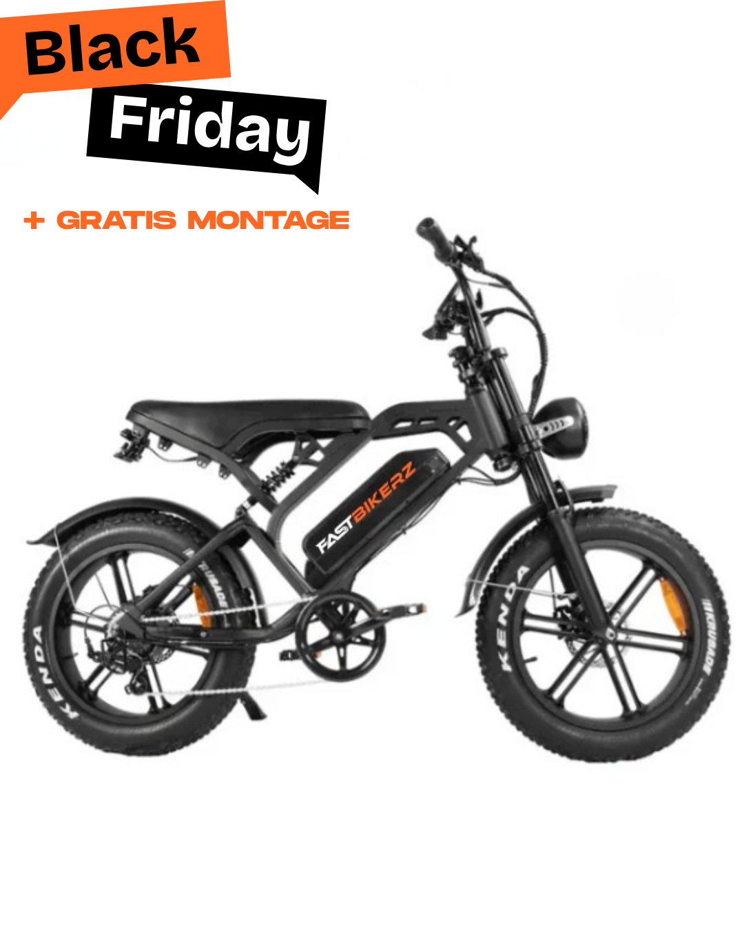 Fatbike BEST SELLER - FastBikerz V20PRO 9.0 Zwart
