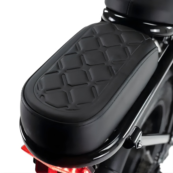 Fatbike COMBIDEAL - Ouxi H9 Zwart + achterzitje + voetsteuntjes + Alarm + Slot + Telefoonhouder