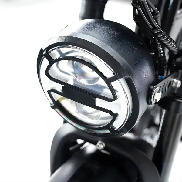 Fatbike COMBIDEAL - Ouxi H9 Zwart + achterzitje + voetsteuntjes + Alarm + Slot + Telefoonhouder
