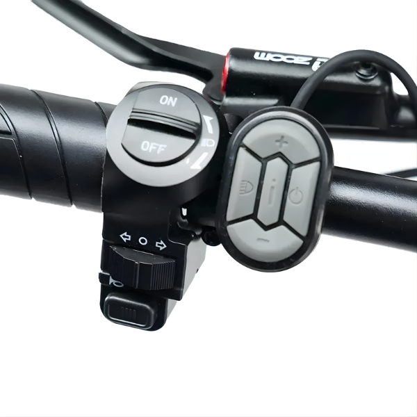 Fatbike COMBIDEAL - Ouxi H9 Zwart + achterzitje + voetsteuntjes + Alarm + Slot + Telefoonhouder