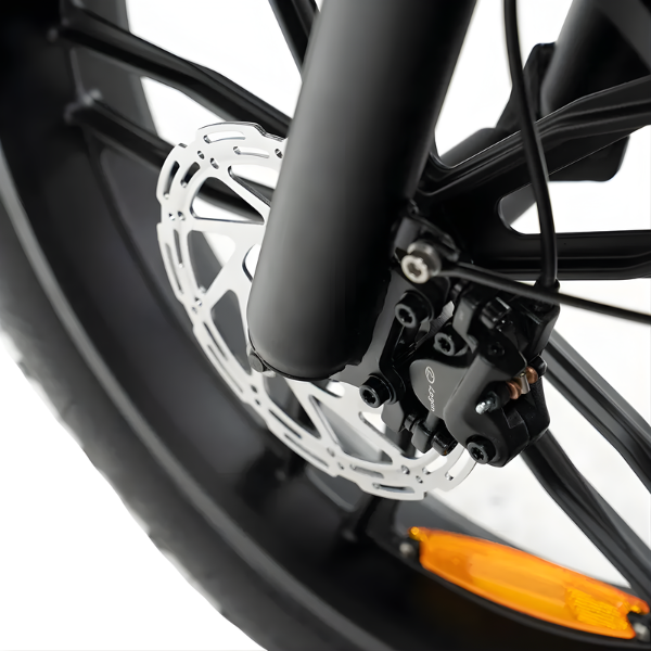 Fatbike COMBIDEAL - Ouxi V8 6.0 (C80) Zwart + achterzitje + voetsteuntjes + Alarm + Slot + Telefoonhouder