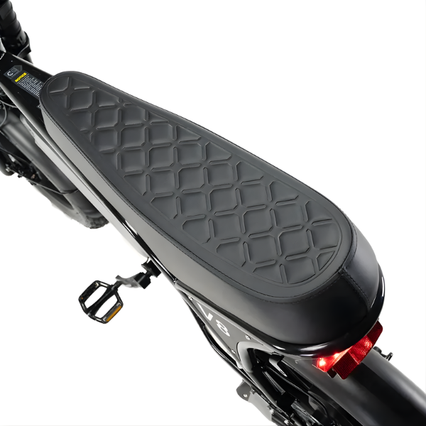 Fatbike COMBIDEAL - Ouxi V8 6.0 (C80) Zwart + achterzitje + voetsteuntjes + Alarm + Slot + Telefoonhouder