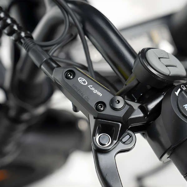 Fatbike COMBIDEAL - Ouxi V8 6.0 (C80) Zwart + achterzitje + voetsteuntjes + Alarm + Slot + Telefoonhouder