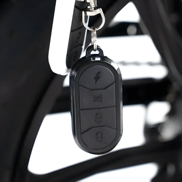 Fatbike COMBIDEAL - Ouxi V8 6.0 (C80) Zwart + achterzitje + voetsteuntjes + Alarm + Slot + Telefoonhouder