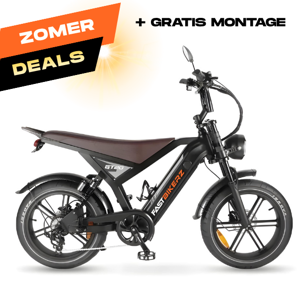 Fatbike GT-20 Zwart | Elektrische Fatbike met Hydraulische Remmen