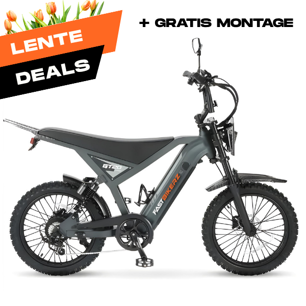 Fatbike GT-20 Pro Dark Grey | Elektrische Fatbike met Hydraulische Remmen