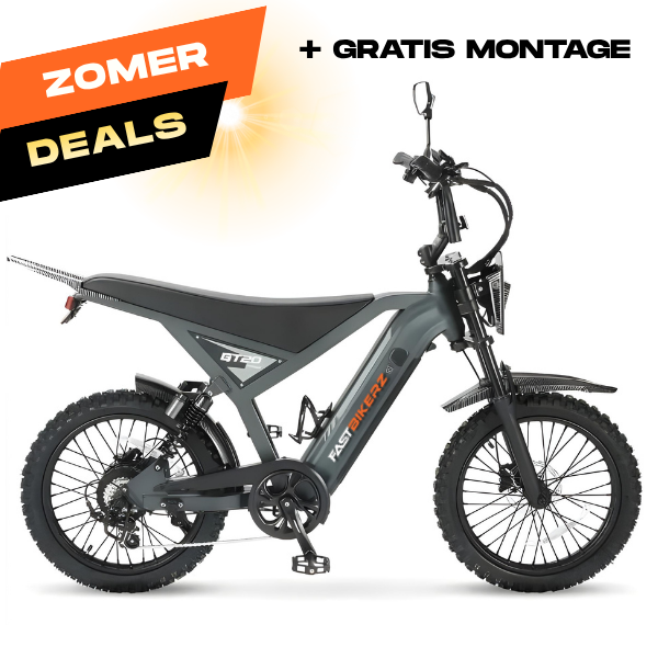 Fatbike GT-20 Pro Dark Grey | Elektrische Fatbike met Hydraulische Remmen