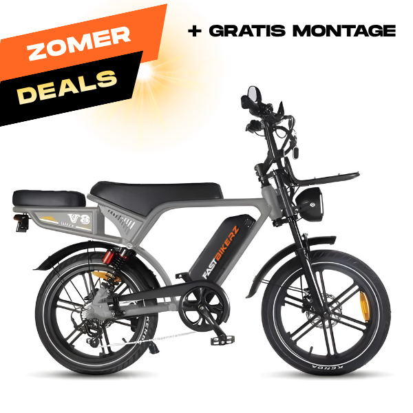Fatbike Ouxi V8 Ultra Grijs | Elektrische Fatbike met Hydraulische Remmen