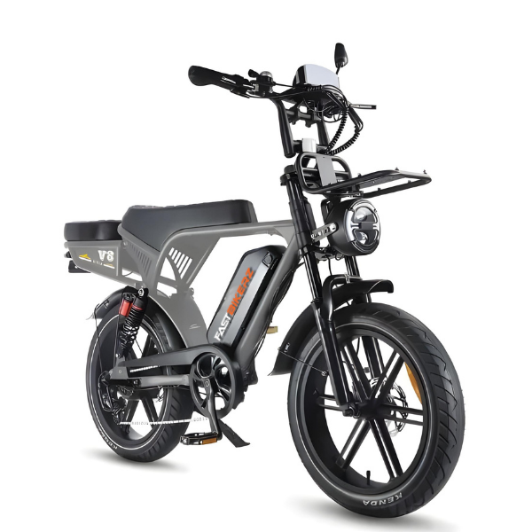 Fatbike Ouxi V8 Ultra Grijs | Elektrische Fatbike met Hydraulische Remmen