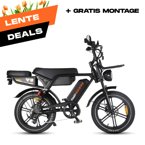 Fatbike Ouxi V8 Ultra Max Dubbele Accu Zwart | Elektrische Fatbike met Hydraulische Remmen