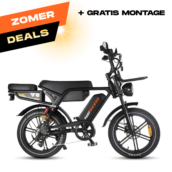 Fatbike Ouxi V8 Ultra Max Dubbele Accu Zwart | Elektrische Fatbike met Hydraulische Remmen
