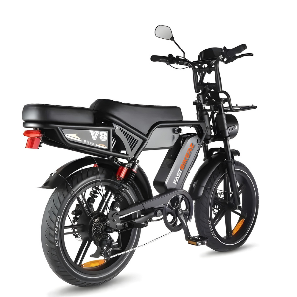 Fatbike Ouxi V8 Ultra Max Dubbele Accu Zwart | Elektrische Fatbike met Hydraulische Remmen
