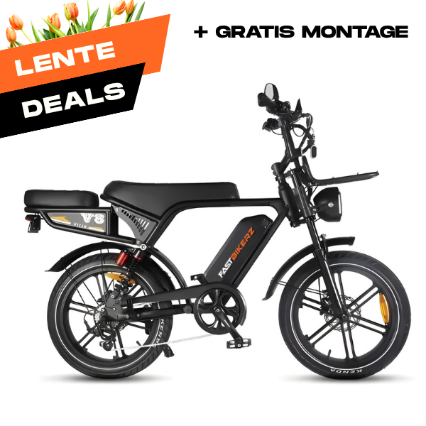 Fatbike Ouxi V8 Ultra Zwart | Elektrische Fatbike met Hydraulische Remmen
