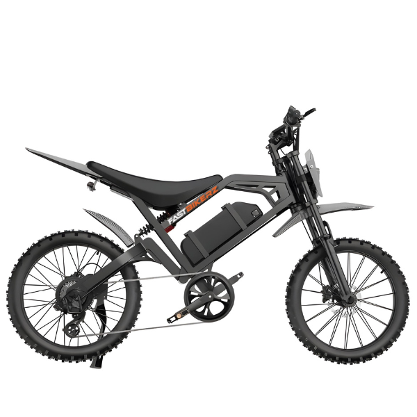 Skinnybike V20 Cross Zwart | Elektrische Skinnybike met Hydraulische Remmen