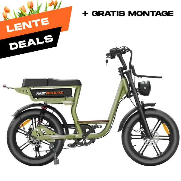 Fatbike V20 Comfort Groen | Elektrische Fatbike met Hydraulische Remmen