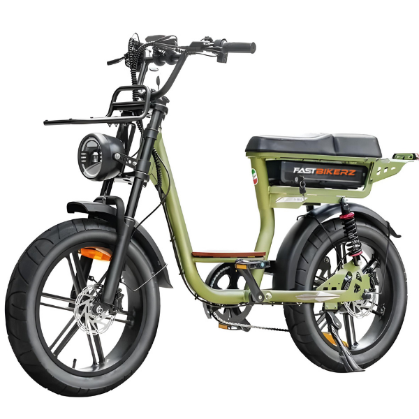 Fatbike V20 Comfort Groen | Elektrische Fatbike met Hydraulische Remmen