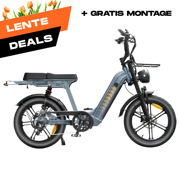 Fatbike V20 Comfort Pro Blauw | Elektrische Fatbike met Hydraulische Remmen