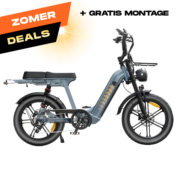 Fatbike V20 Comfort Pro Blauw | Elektrische Fatbike met Hydraulische Remmen