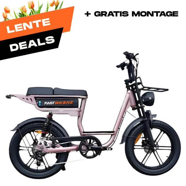 Fatbike V20 Comfort Rose Goud | Elektrische Fatbike met Hydraulische Remmen