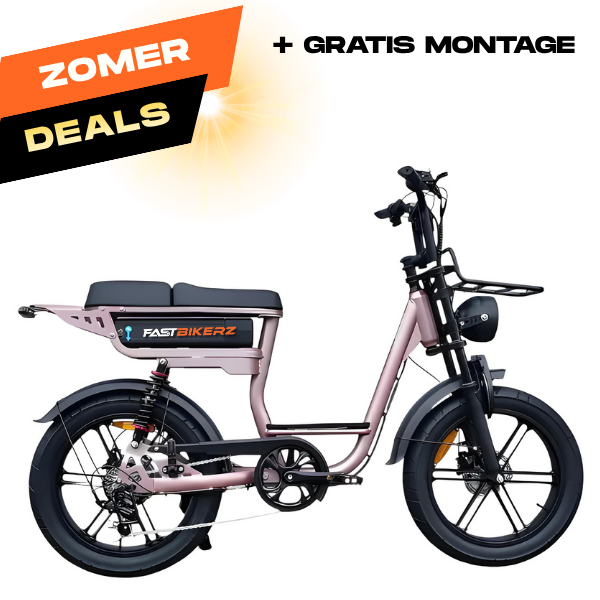 Fatbike V20 Comfort Rose Goud | Elektrische Fatbike met Hydraulische Remmen