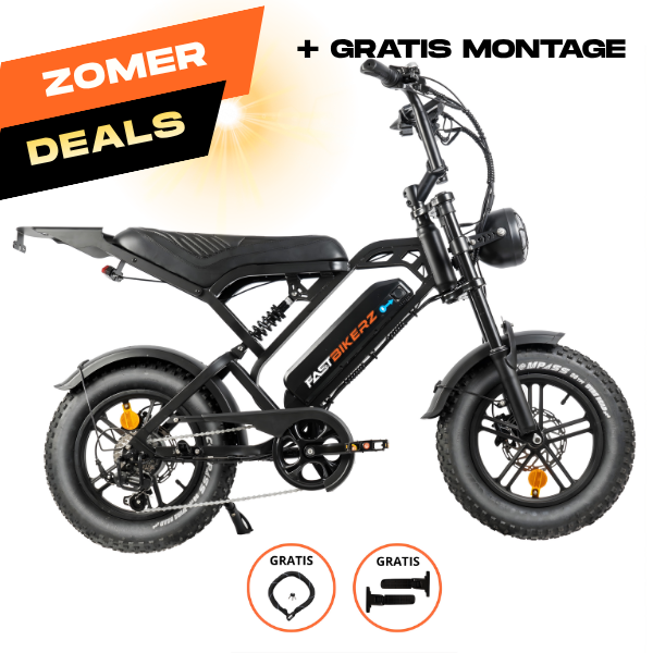 V20 Mini Fatbike - Zwart - Hydraulische Remmen